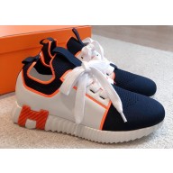 Hermes Knit and calfskin Depart Women/Men Sneakers 01 2023