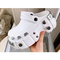 Balenciaga Heel 8.5cm HardCrocs™ Mules in rubber White 2023