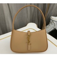 Saint Laurent le 5 à 7 mini bag in vegetable-tanned leather 710318 Apricot