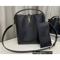 Saint Laurent le 37 Bucket bag in shiny leather 742828 Black