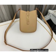 Saint Laurent le 5 à 7 mini vertical Bag in vegetable-tanned leather 735214 Beige