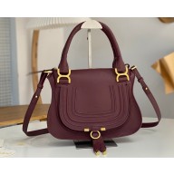 Chloe Marcie small double carry bag Burgundy