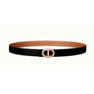 Hermes Rivage belt buckle & Reversible leather strap 24 mm 02 2023