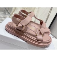 Dior D-Wave Sandals in Lambskin Dusty Pink 2023