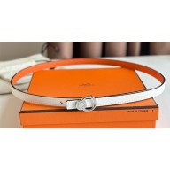 Hermes mini laquee belt buckle & Reversible leather strap 13 mm 07 2023