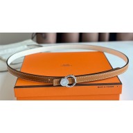 Hermes mini laquee belt buckle & Reversible leather strap 13 mm 08 2023