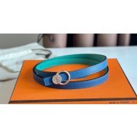Hermes mini laquee belt buckle & Reversible leather strap 13 mm 18 2023