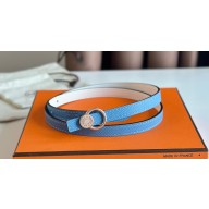 Hermes mini laquee belt buckle & Reversible leather strap 13 mm 20 2023
