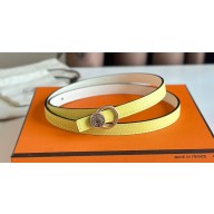 Hermes mini laquee belt buckle & Reversible leather strap 13 mm 21 2023