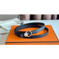 Hermes mini laquee belt buckle & Reversible leather strap 13 mm 22 2023