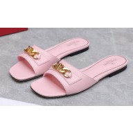 Valentino VLogo Chain Slides in calfskin leather 08 2023