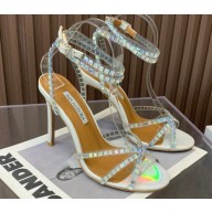 Aquazzura Heel 10.5cm Dance Plexi PVC Sandals 04 2023