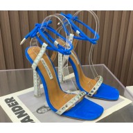 Aquazzura Heel 11.5cm Rock Chic Sandals Blue 2023