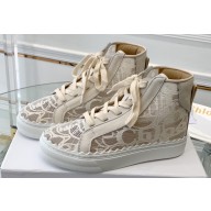 Chloe Lace Lauren high-top sneakers Creamy 2023
