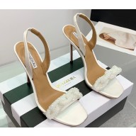 Aquazzura Heel 10.5cm Chain Of Love Sandals White 2023