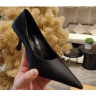 Balenciaga Knife Heel 8cm Pumps Satin Black 2023