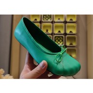 Balenciaga Anatomic Ballerinas in shiny soft sheepskin Green 2023