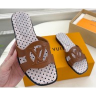 Louis Vuitton LV By The Pool Isola Flat Mules Brown 2023