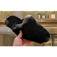 Balenciaga Teddy Faux Fur Mules Black 2023
