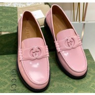 Gucci Interlocking G cut-out loafers 738676 Pink 2023