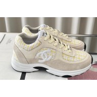 Chanel Coton Tweed, Suede Calfskin & Calfskin Sneakers G38299 06 2023