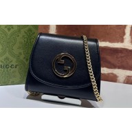 Gucci Blondie medium chain wallet 725219 Leather Black 2023