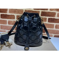 Gucci GG Matelassé Bucket bag 732448 Black 2023