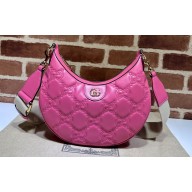 Gucci GG Matelassé small shoulder bag 739709 Fuchsia 2023