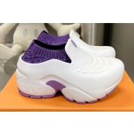 Louis Vuitton EVA rubber LV Shark Clog White/Purple 2023