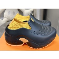 Louis Vuitton EVA rubber LV Shark Clog Black/Yellow 2023