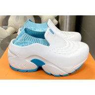 Louis Vuitton EVA rubber LV Shark Clog White/Blue 2023