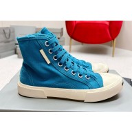 Balenciaga Paris High Top Women/Men Sneakers in destroyed cotton and rubber 02 2023