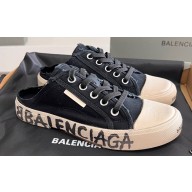 Balenciaga Paris Graffiti Women/Men Mules in destroyed cotton and rubber 03 2023