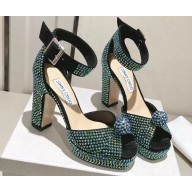 Jimmy Choo Heel 11cm Platform 2cm Socorie Sandals with Crystals 04 2023
