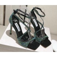 Jimmy Choo Heel 10cm Azia Sandals with Crystals 09 2023