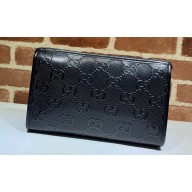 Gucci GG Embossed pouch Bag 625568 Black 2023