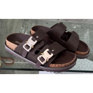 DIOR by BIRKENSTOCK Women/Men Slides in Nubuck Calfskin Coffee 2023
