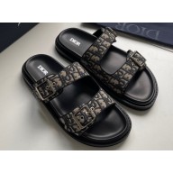 Dior Aqua Men's Sandals in Oblique Jacquard Beige 2023