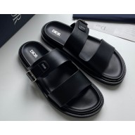 Dior Aqua Men's Sandals in Calfskin Black 2023