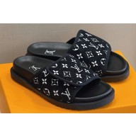 Louis Vuitton Mini Monogram textile Miami Women/Men Mules Black 2023