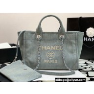 Chanel Deauville Small Shopping Bag Washed Denim 2023