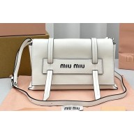 Miu Miu Grace Lux Shoulder Bag White