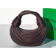 Bottega Veneta Mini Jodie tubular leather top handle Bag Coffee