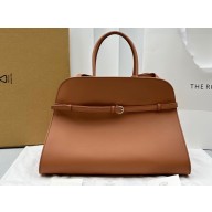 The Row Margaux Belt 15 Bag in Leather 1844 Brown