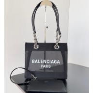 Balenciaga Duty Free Small Tote Bag in mesh Black