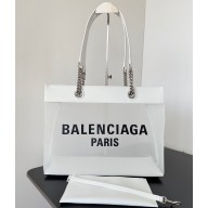 Balenciaga Duty Free Medium Tote Bag in mesh White