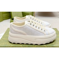 Gucci Heel 5.3cm GG canvas Low top Women/Men Sneakers 10 2023
