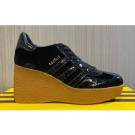 Gucci x Adidas Heel 9cm Platform 4cm Wedge Gazelle sneakers Black 2023