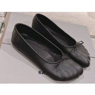 Balenciaga Anatomic Ballerinas in metallized calfskin Black 2023