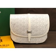 Goyard Belvedere PM Strap Bag White